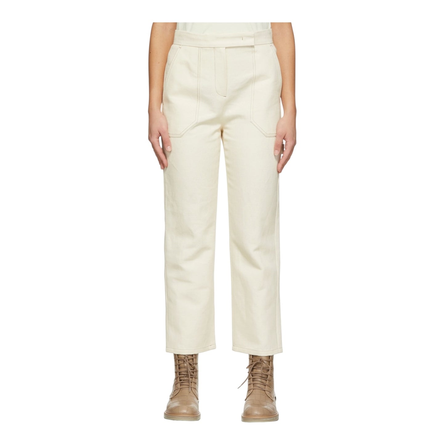 Max Mara Sfilata Cream Alete Trousers - 8