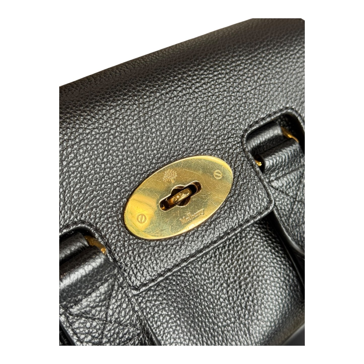 Mulberry Mini Bayswater Black Small Classic Grain