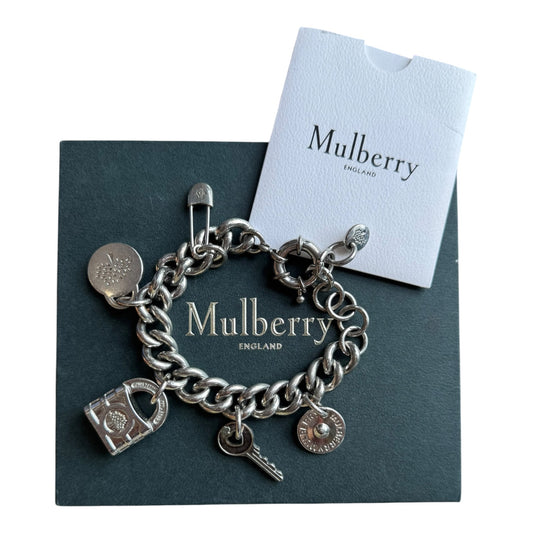 Vintage Mulberry Silver Charm Bracelet