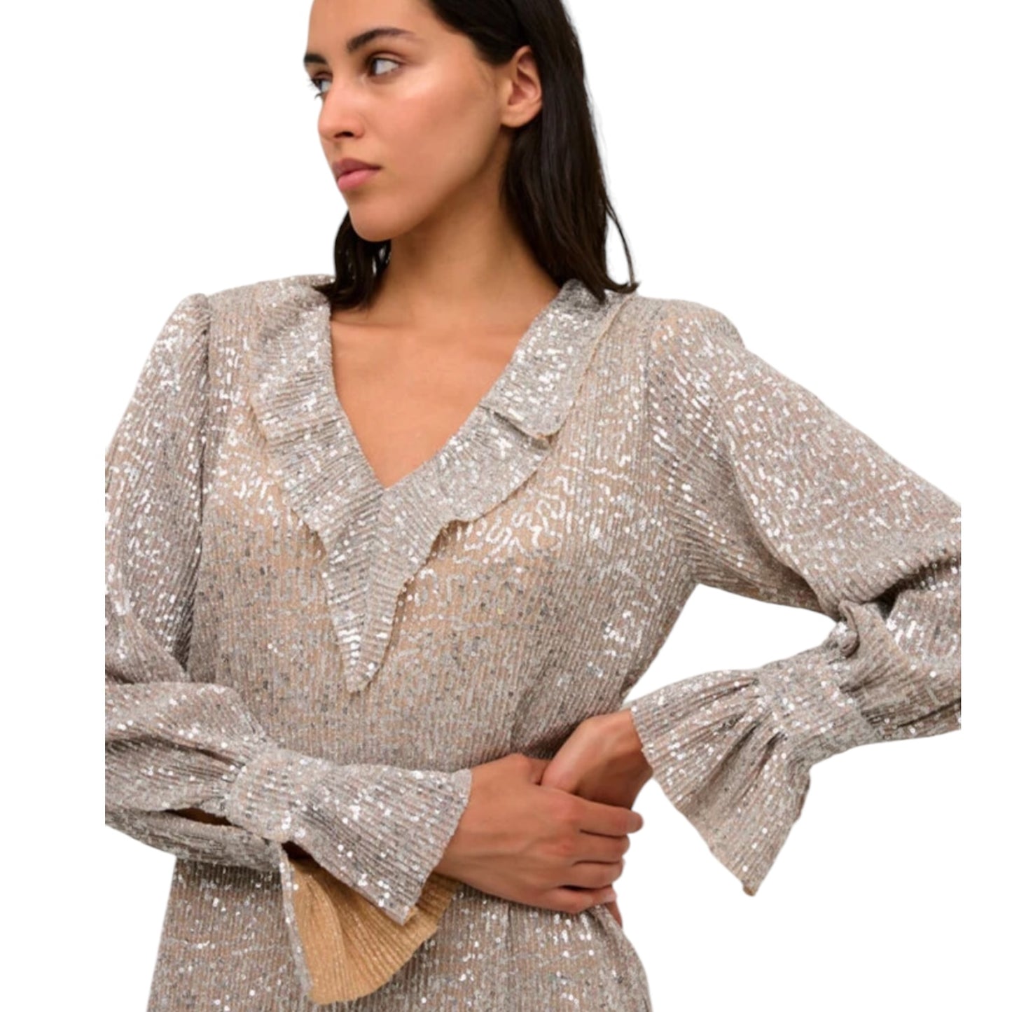 Karen by Simonsen Gold Sequin Top - 10