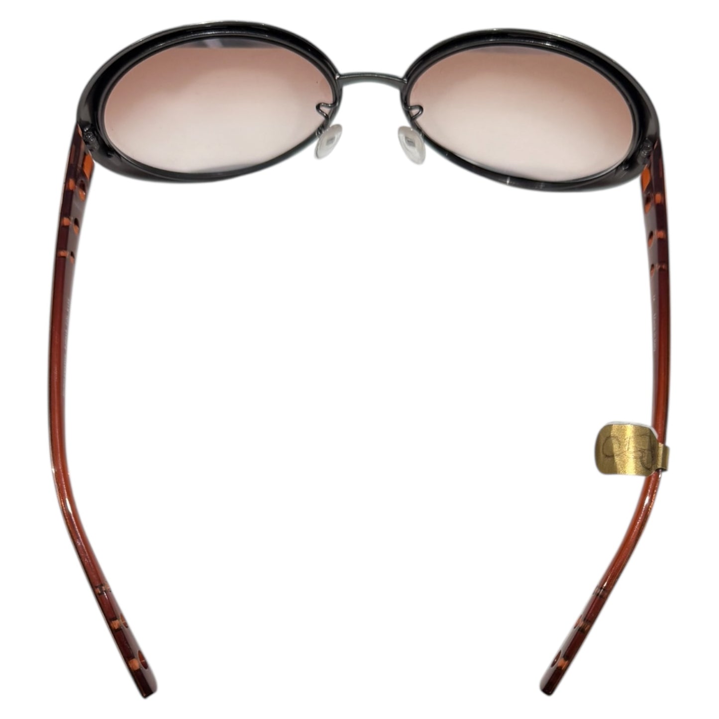 Jean Paul Gaultier Gunmetal and Red Rounded Sunglasses