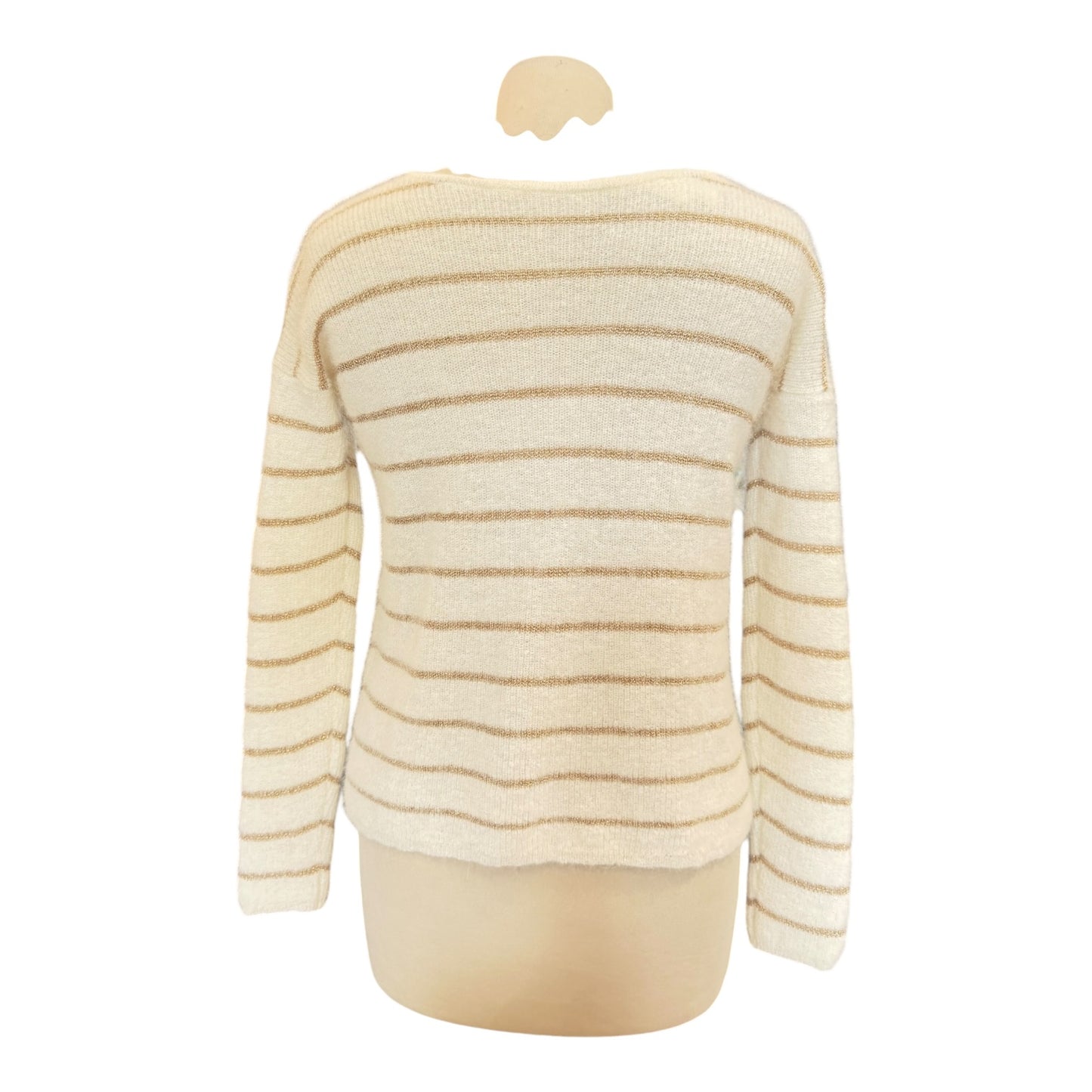 Sézane Cream and Gold Gaspard Cardigan - 8