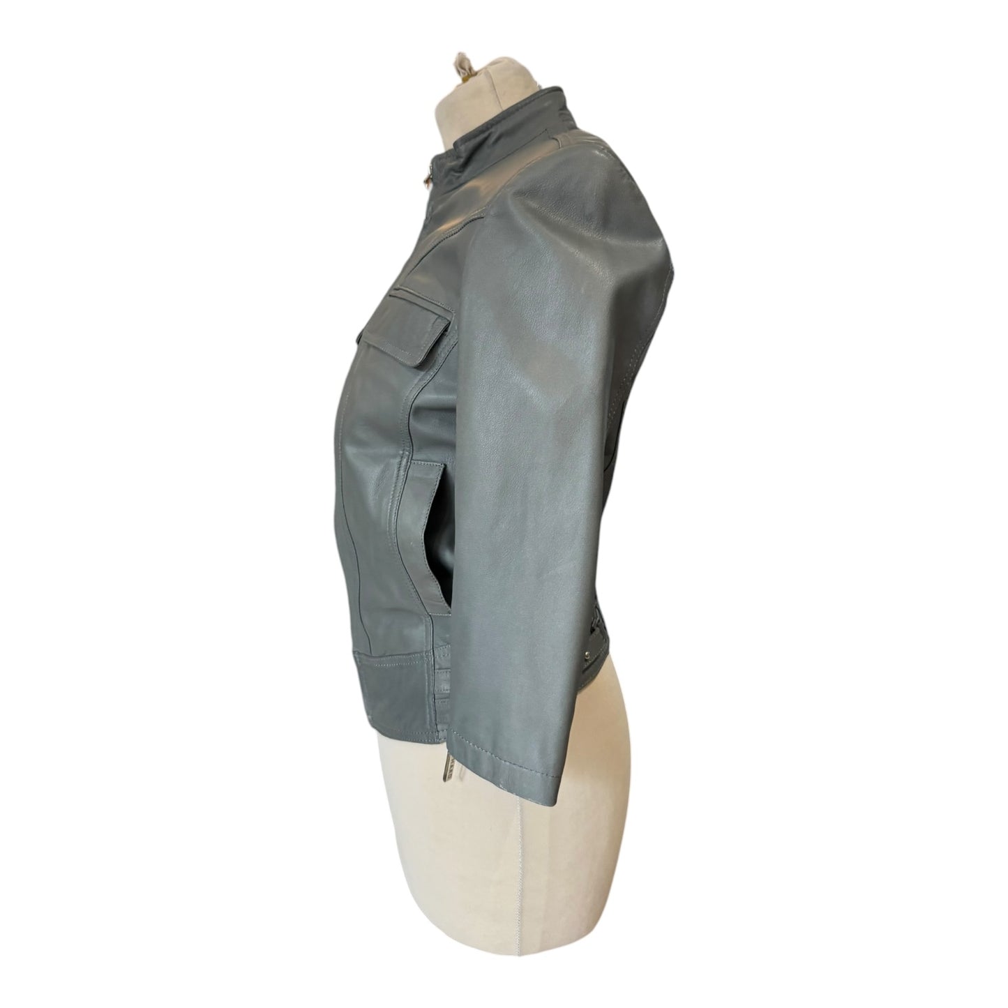Phard Grey Leather Jacket - 8