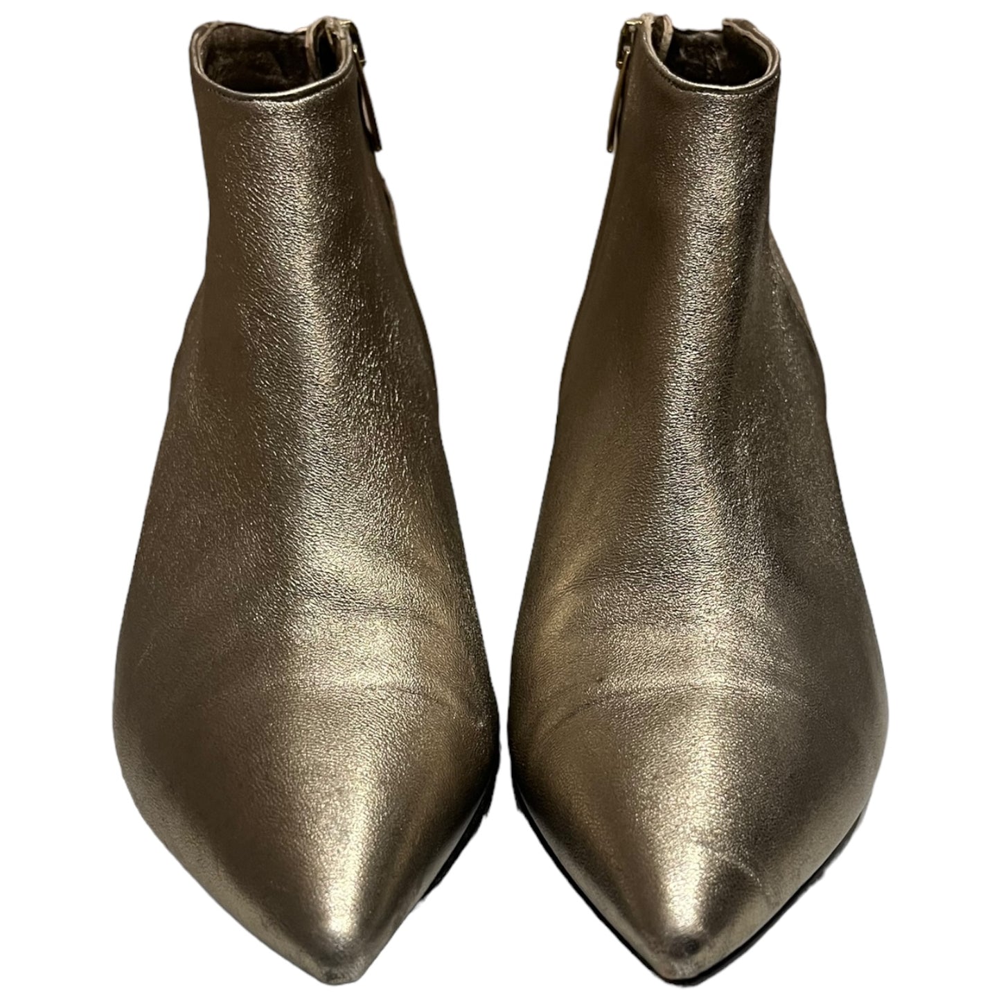 The Seller Gold Heeled Ankle Boots