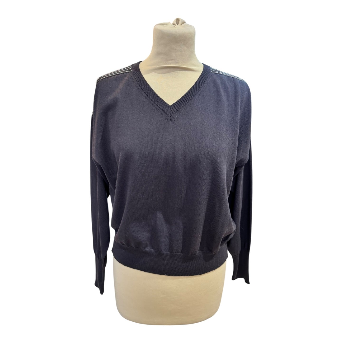 Peserico Navy Sparkle Shoulder Jumper - 10