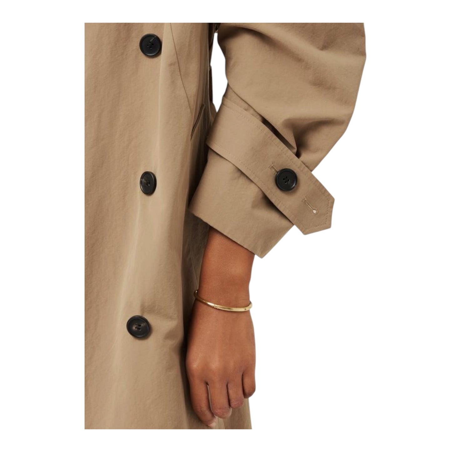 Jigsaw Oversized Cotton Trench Coat in Stone - 10
