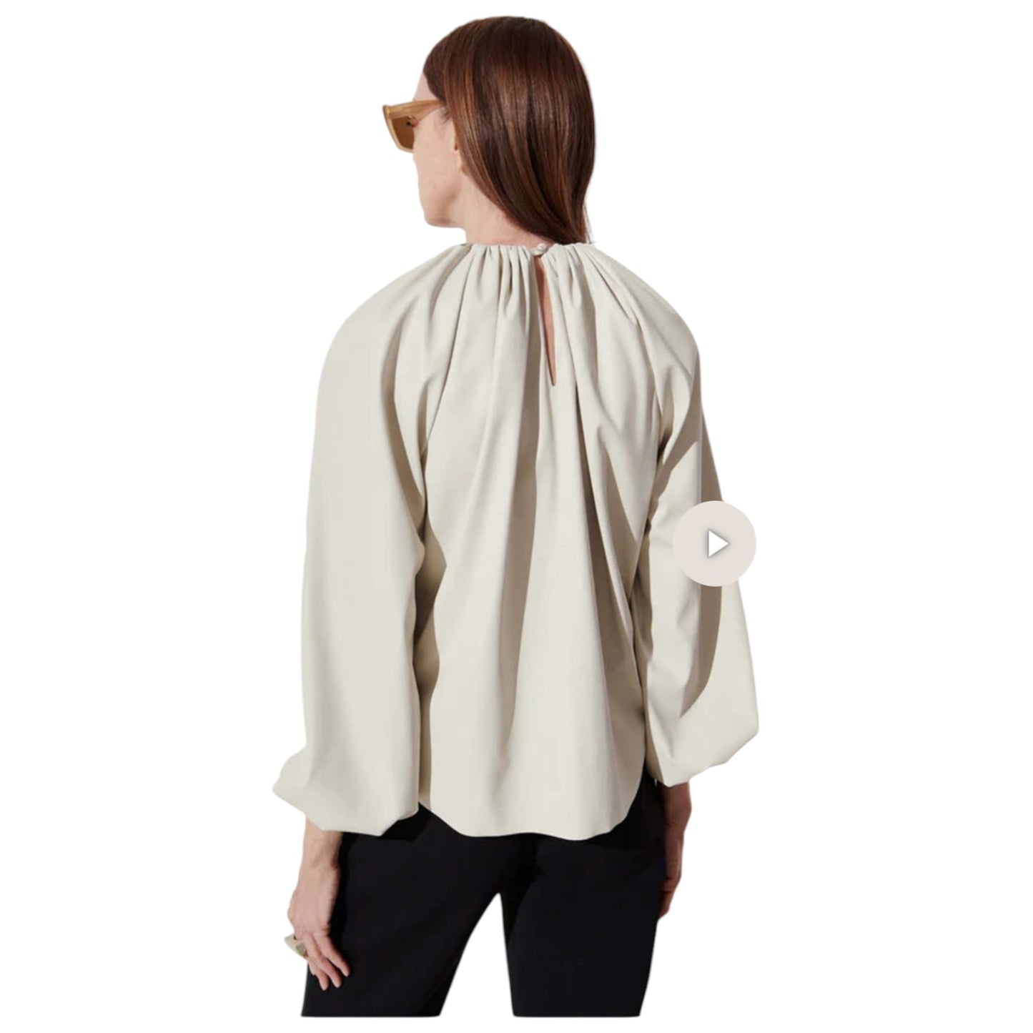 Rachel Comey 'Boyd' Cream Pleather Top - 10