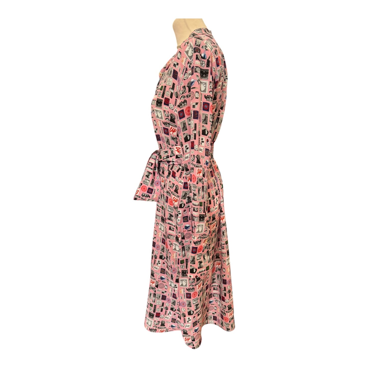 Paul Smith Silk Postcard Shirt Dress - 8/10 - NEW