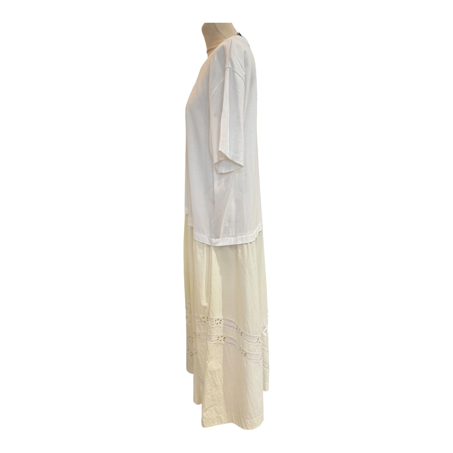 Sea Ainsley Cotton and Broderie Anglaise Midi Dress - 14/16