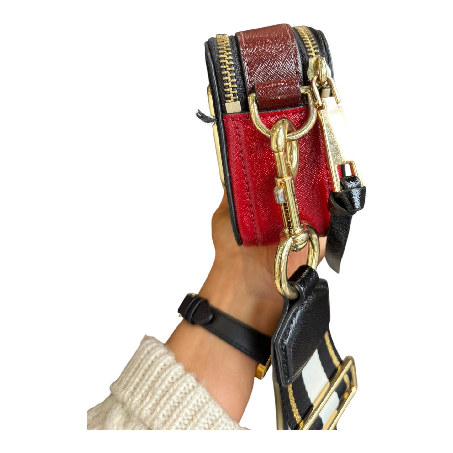 Marc Jacobs Snapshot Camera Bag - Black, Red and Burgundy