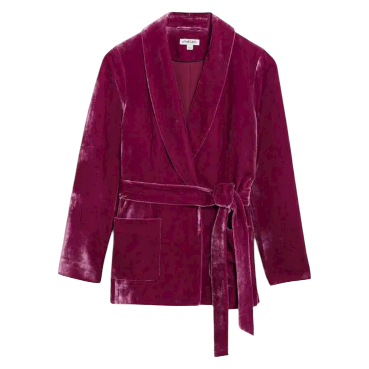 Jaeger Pink Maroon Velvet Suit - 12/14