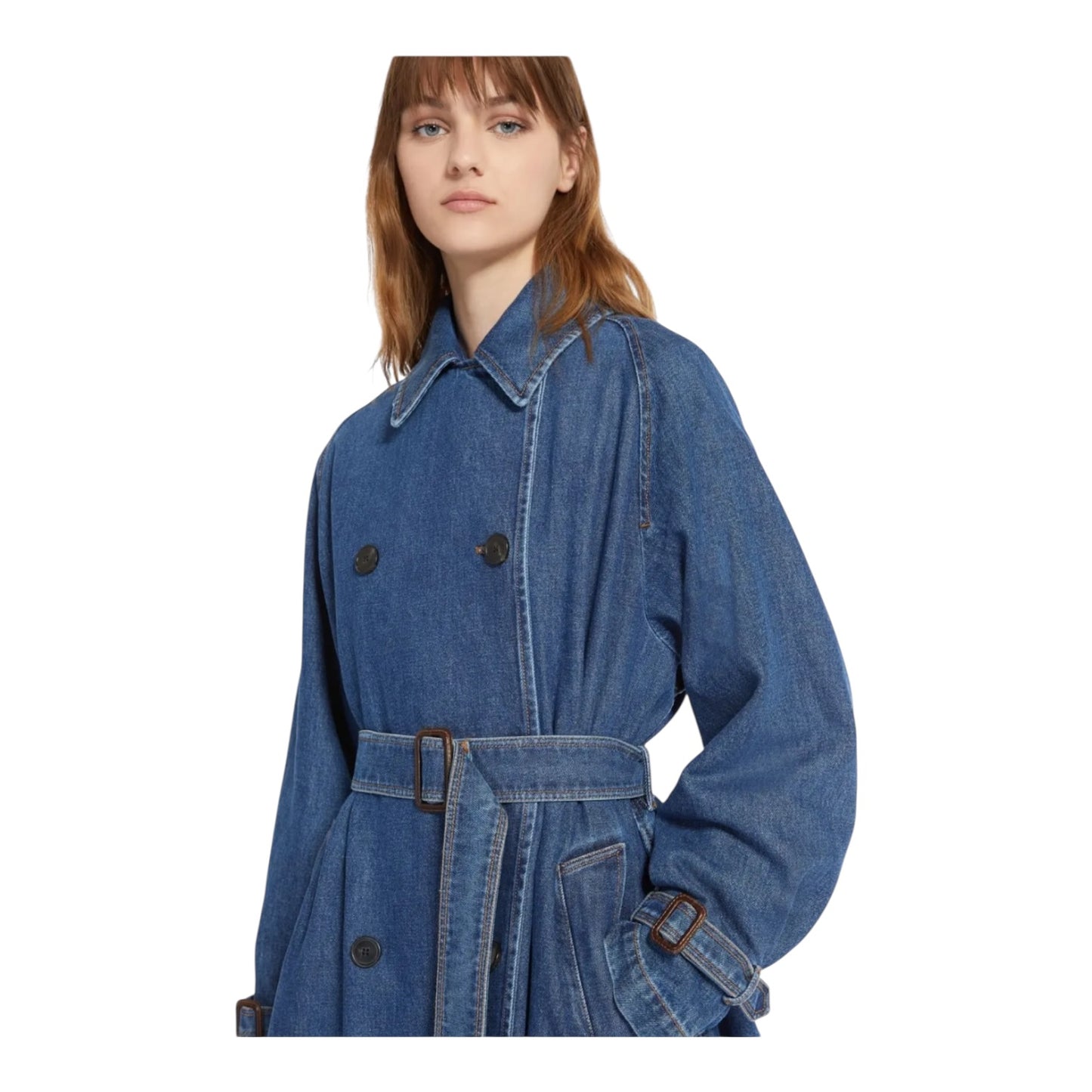 Max Mara Denim Trench Coat - 10