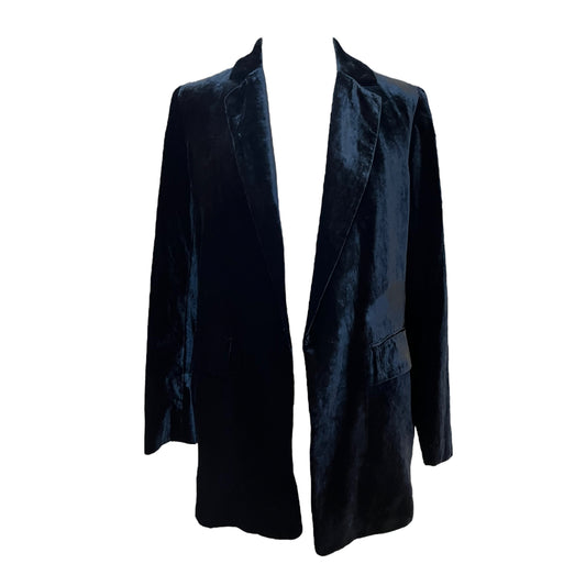 NEW Massimo Dutti Black Velvet Blazer