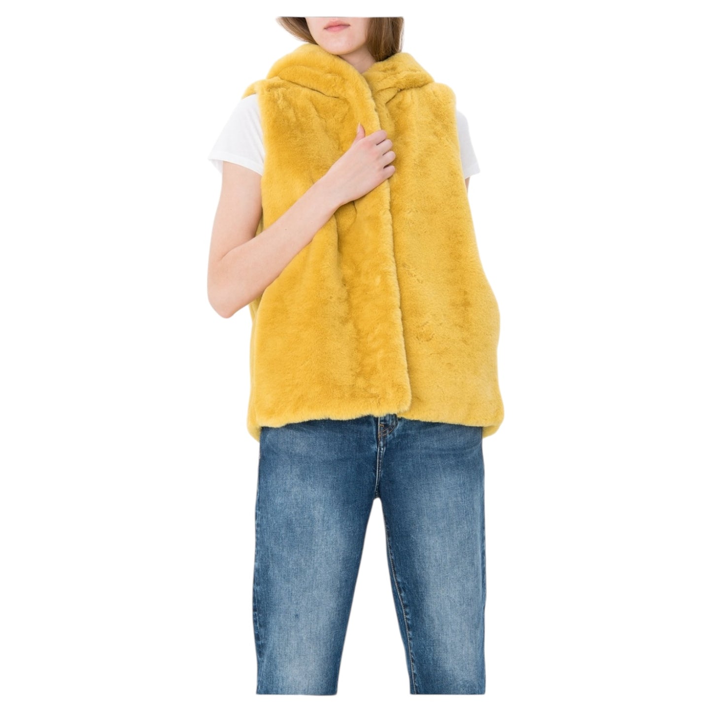 Marella Mustard Reversible Gilet - 10