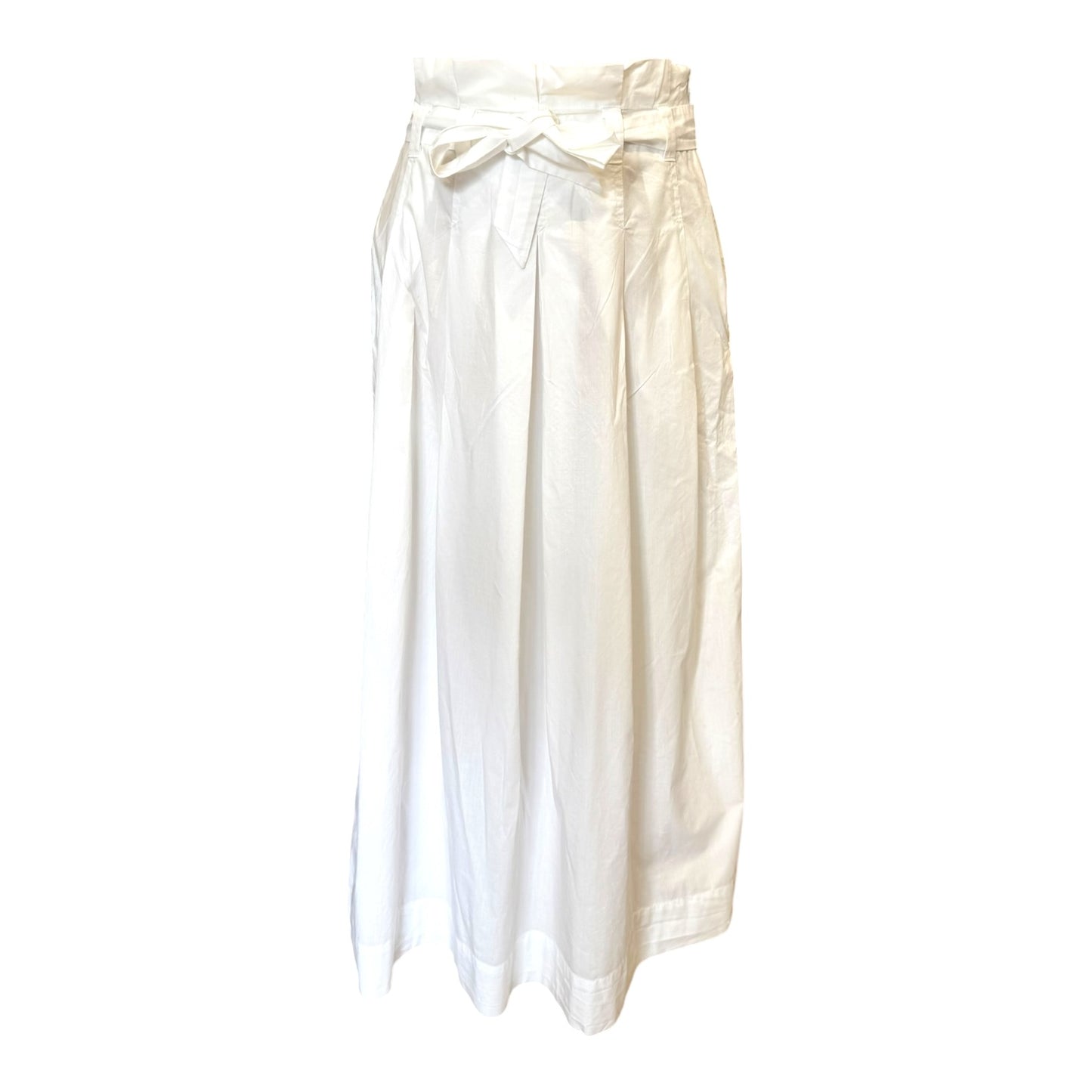 Weekend Max Mara White Pleated Maxi Skirt - 8/10