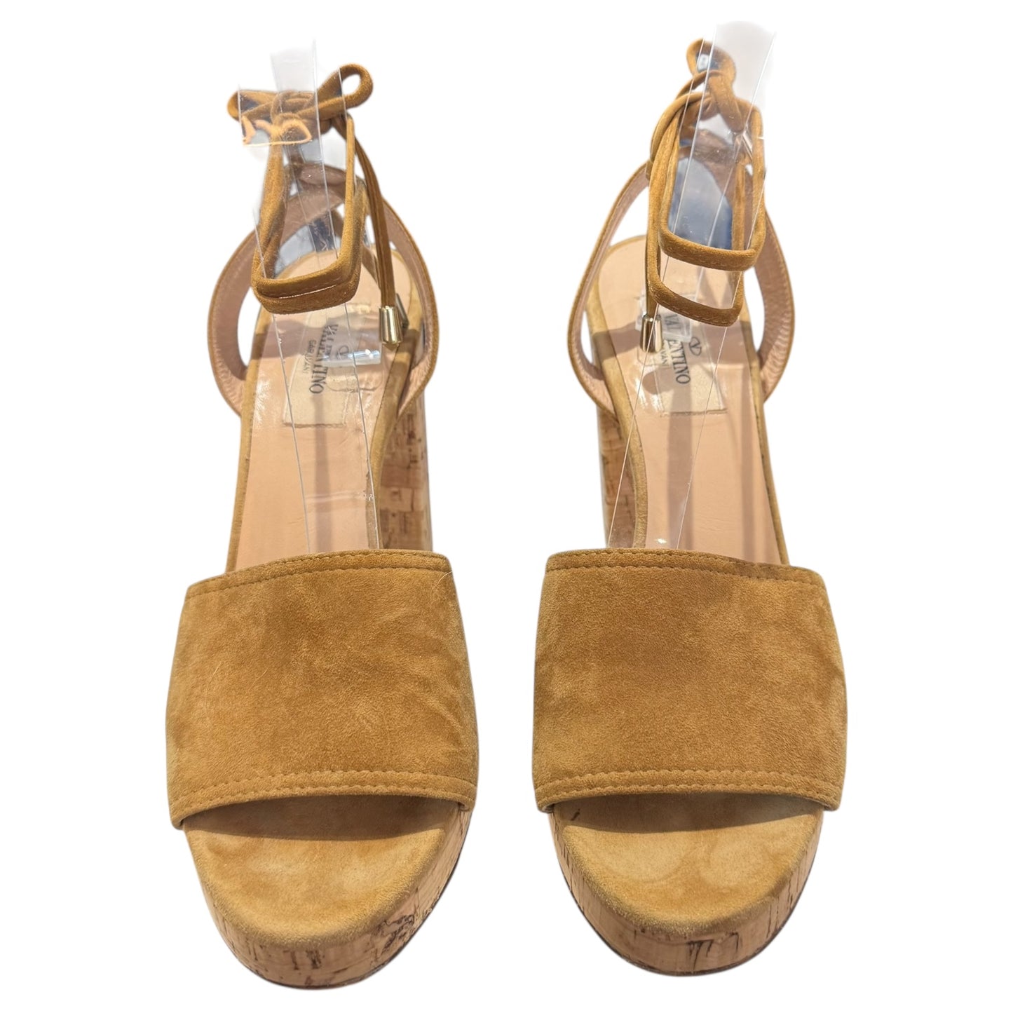 Valentino Tan Suede Erin B Heels - 39 / 6