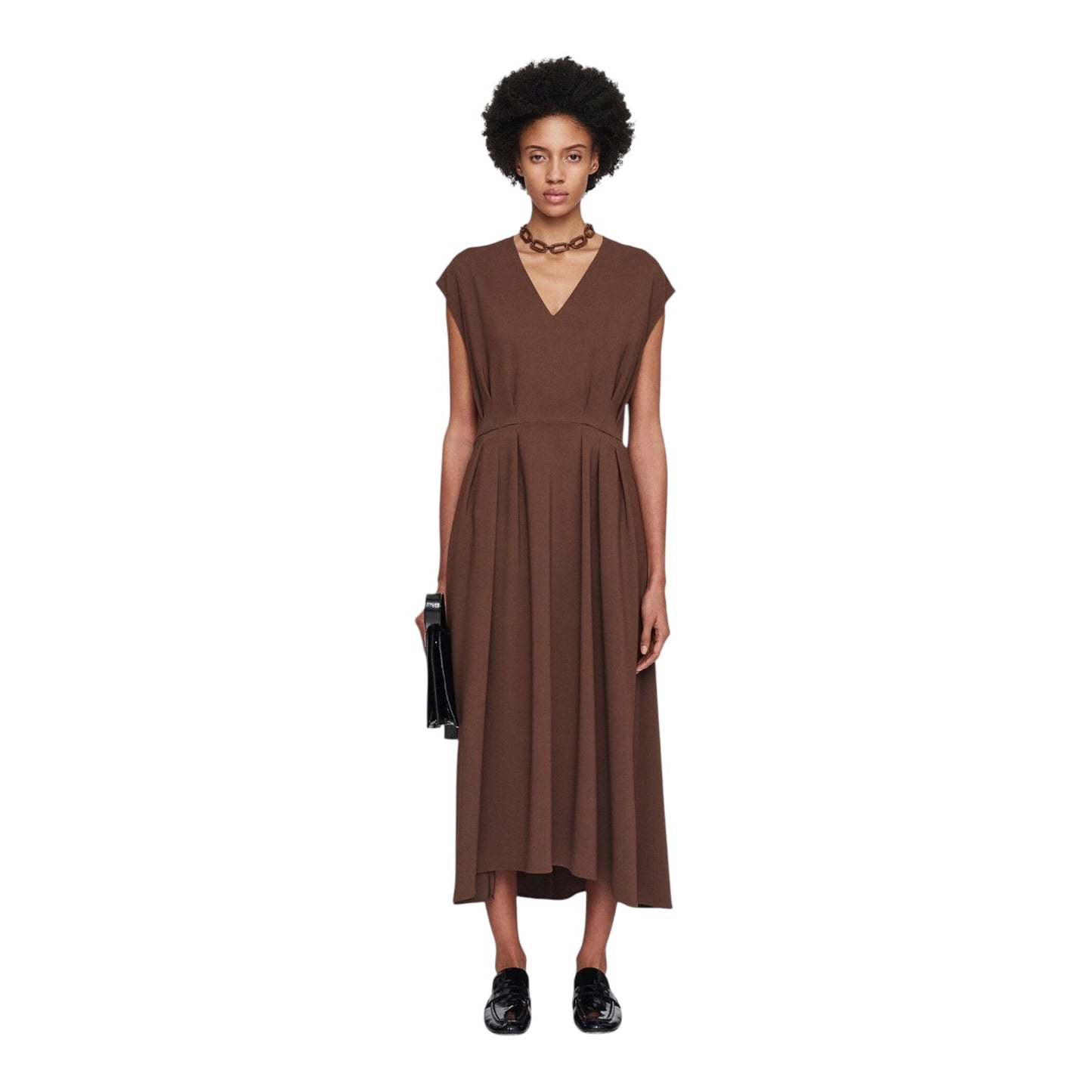 Joseph Brown Cody Midi Dress - 12