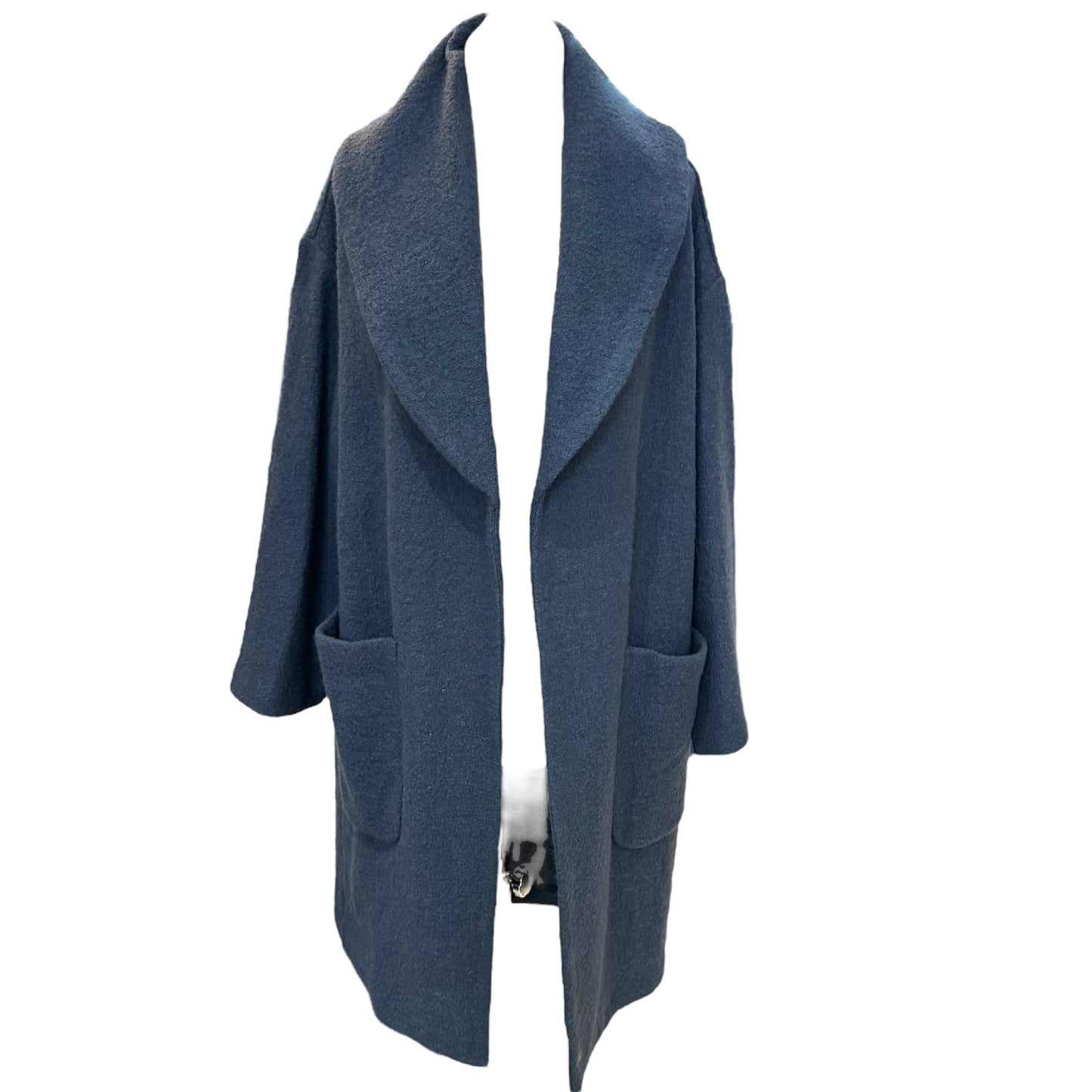 Farhi Navy Pure Wool Blend Coat - 10