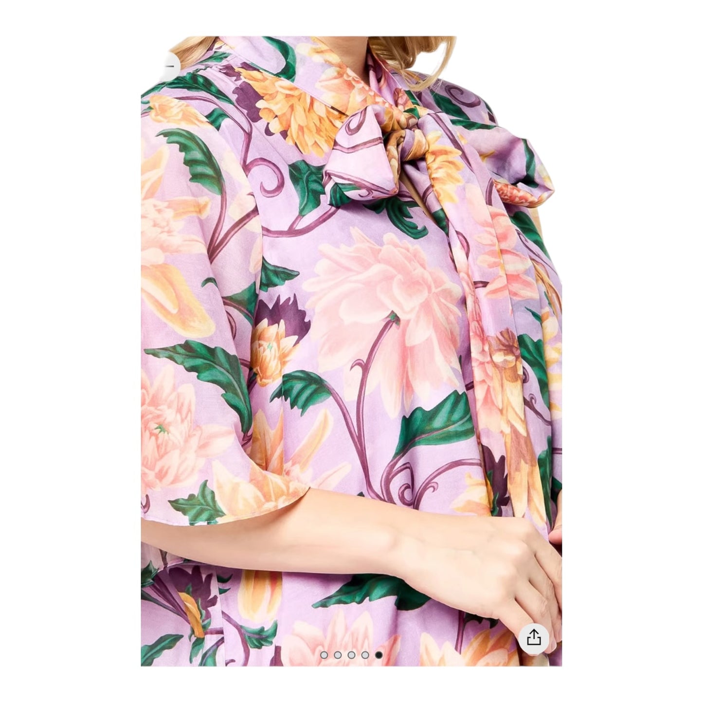 Gant Dahlia Print Maxi Dress in Cotton and Silk - 12