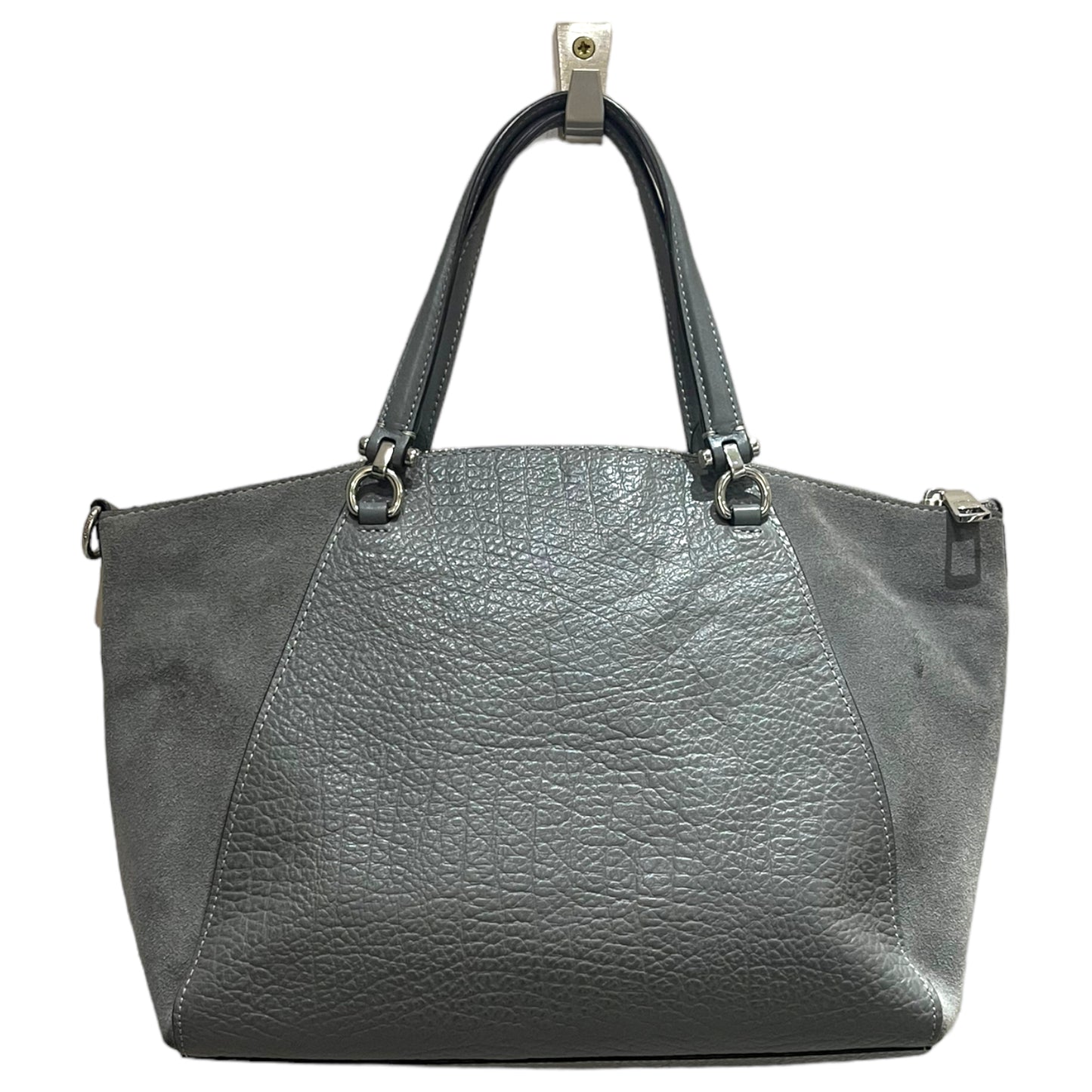 Coach Grey Leather and Suede Bag