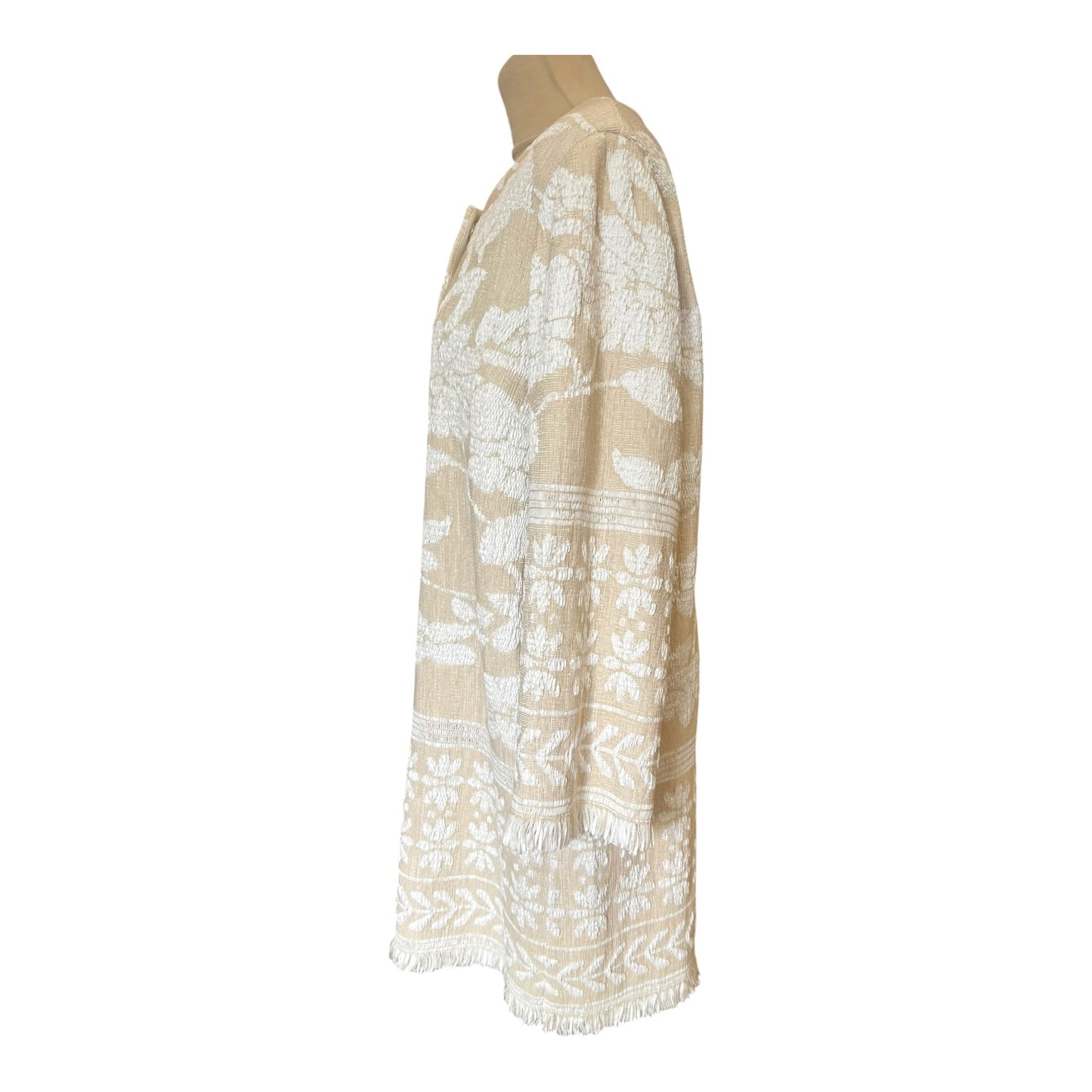 D. Exterior Woven Collarless Coat - 16