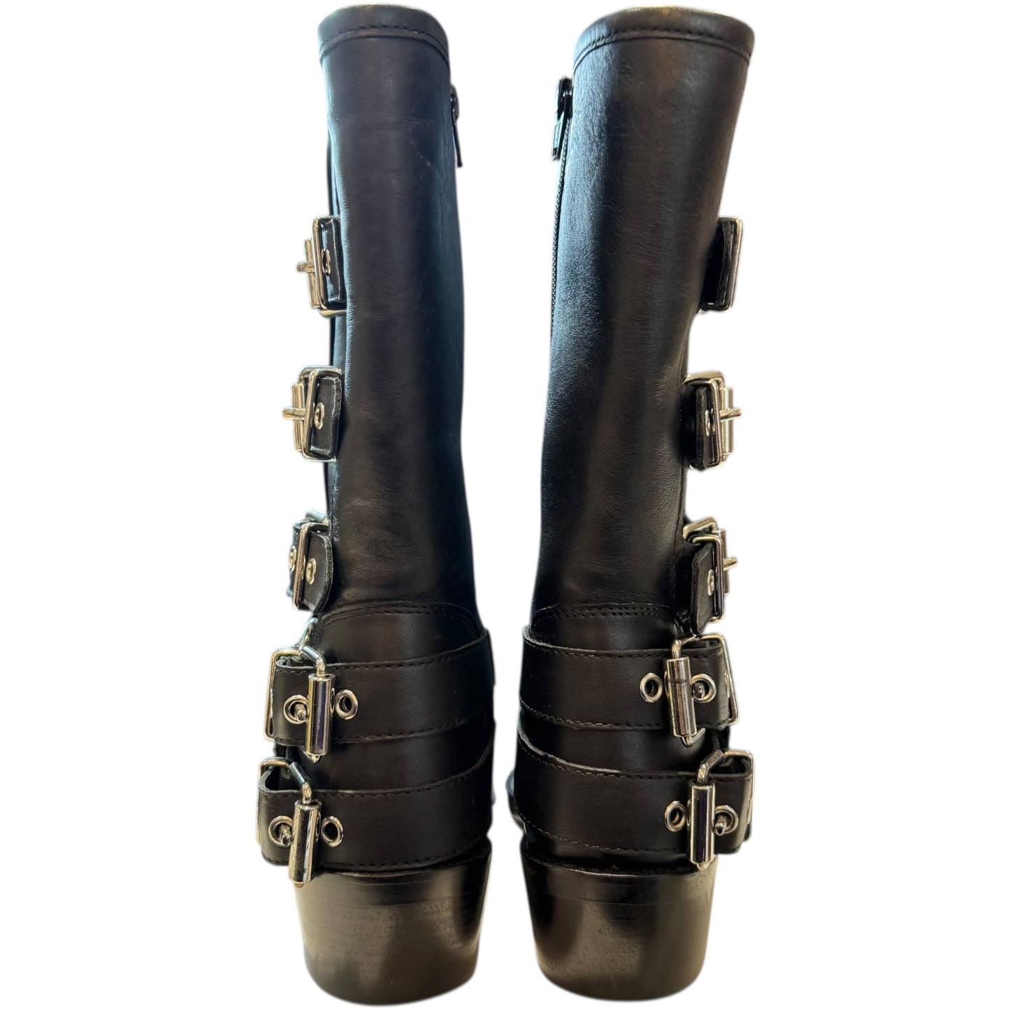PS Poelman Black Modular Biker Boots - 40 / 7 - NEW