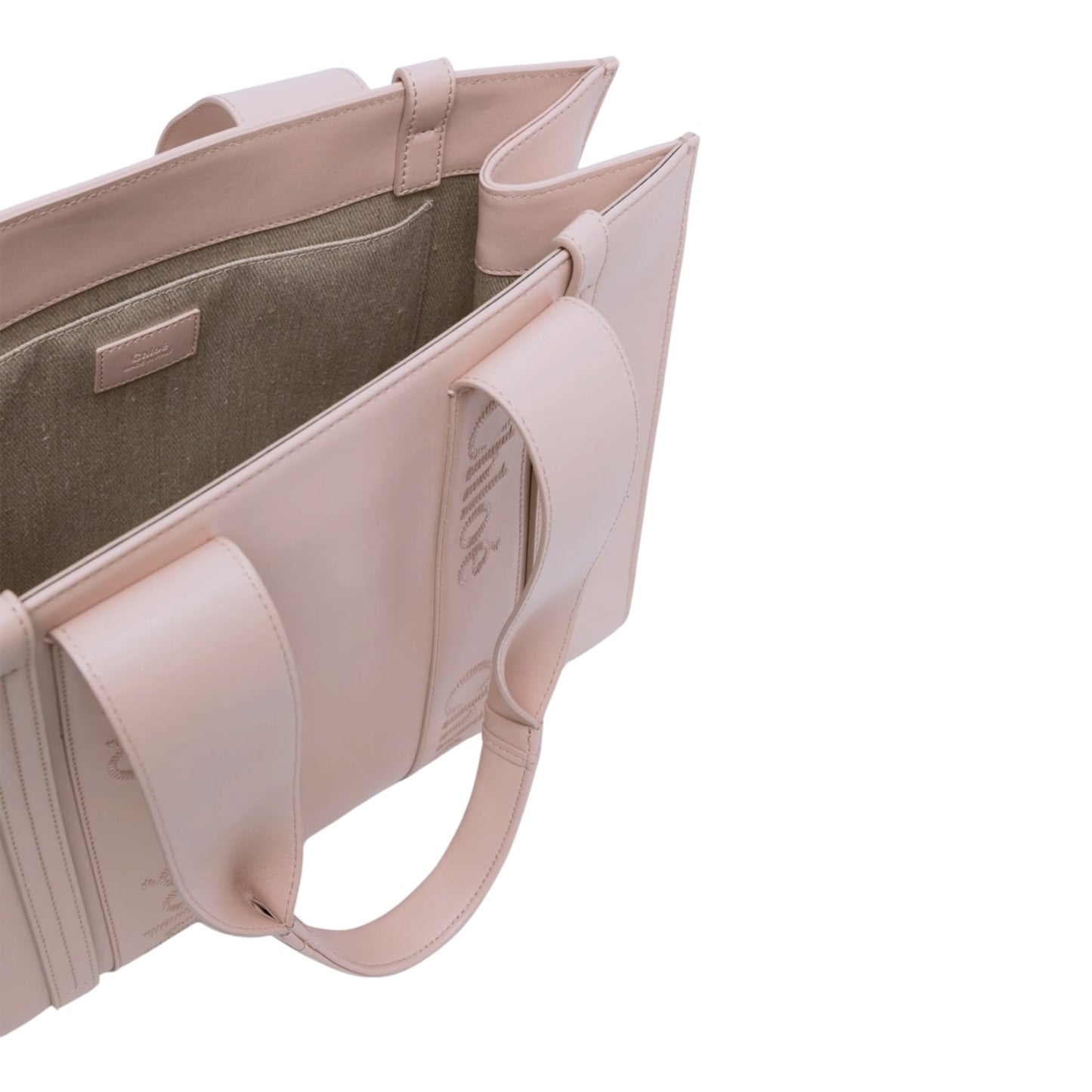 Chloe Leather Woody Tote Bag