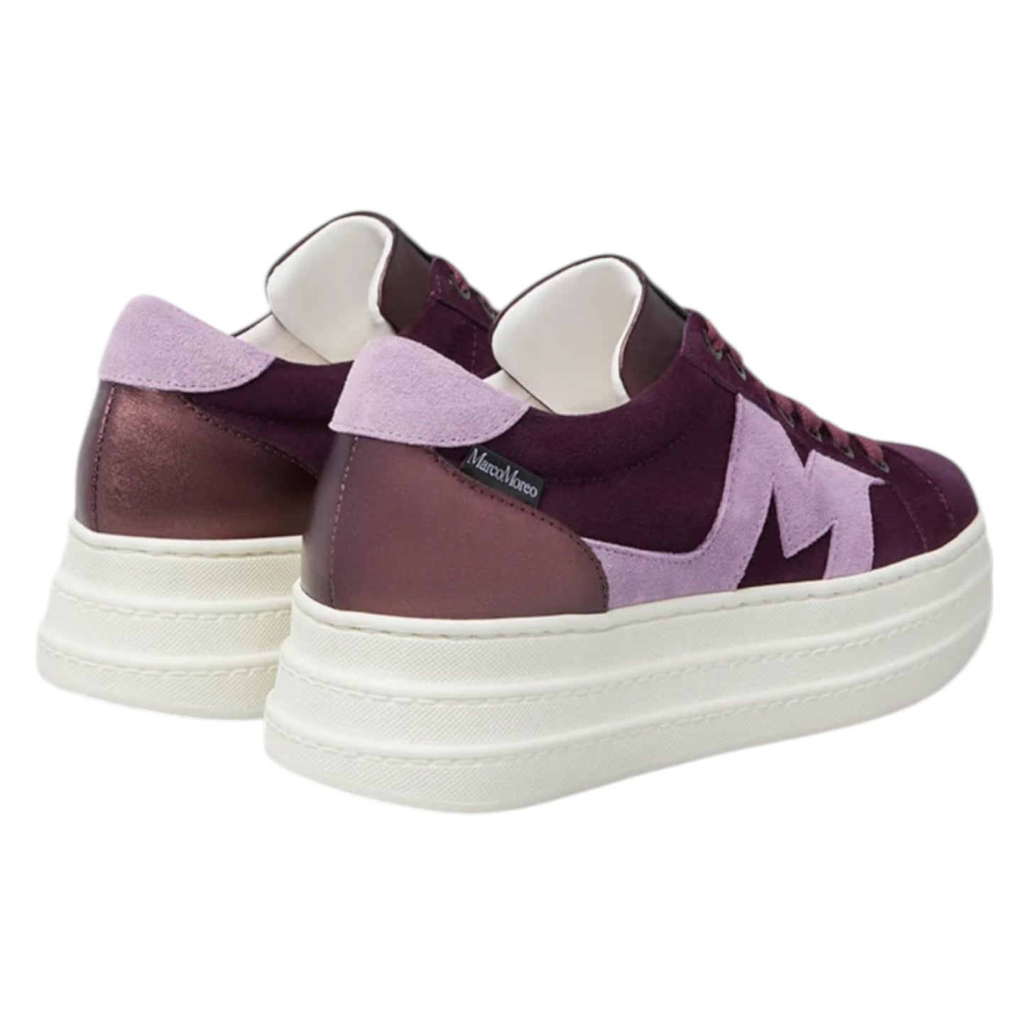 Marco Moreo Madonna Burgundy and Pink Platform Trainers - 40/7 - NEW
