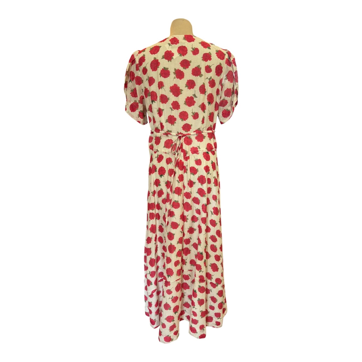 Rixo Pink  Floral Novara Cotton-Silk Midi Dress - 12