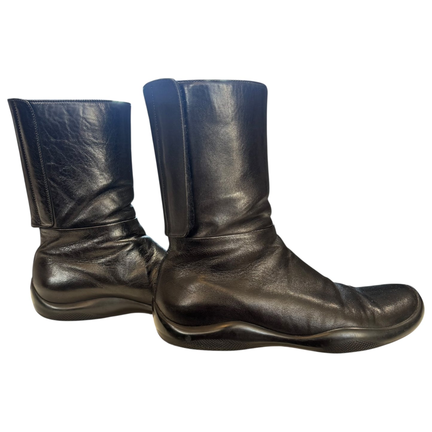 Prada Sport Leather Ankle Boots - 39/6