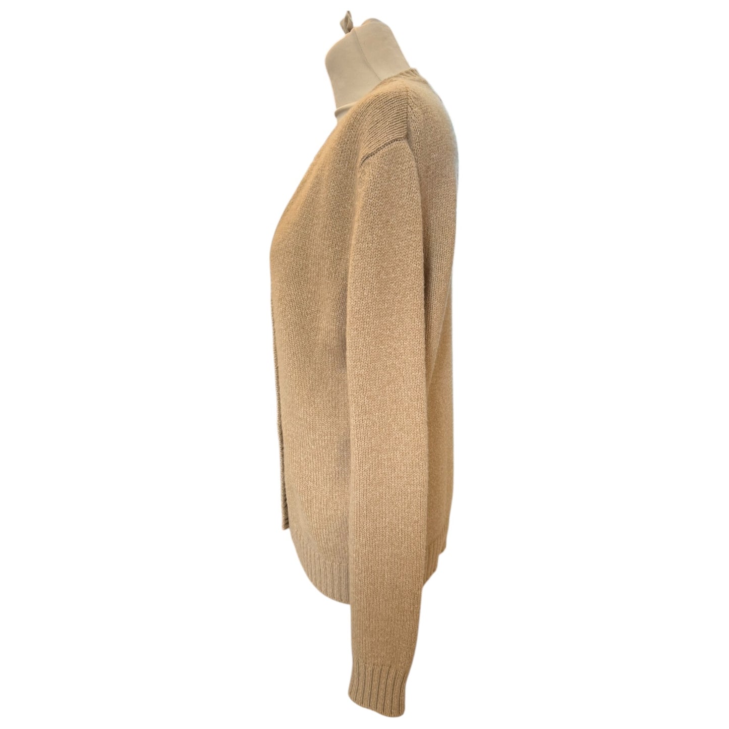 Prada Beige Longline Wool and Cashmere Cardigan - 10/12