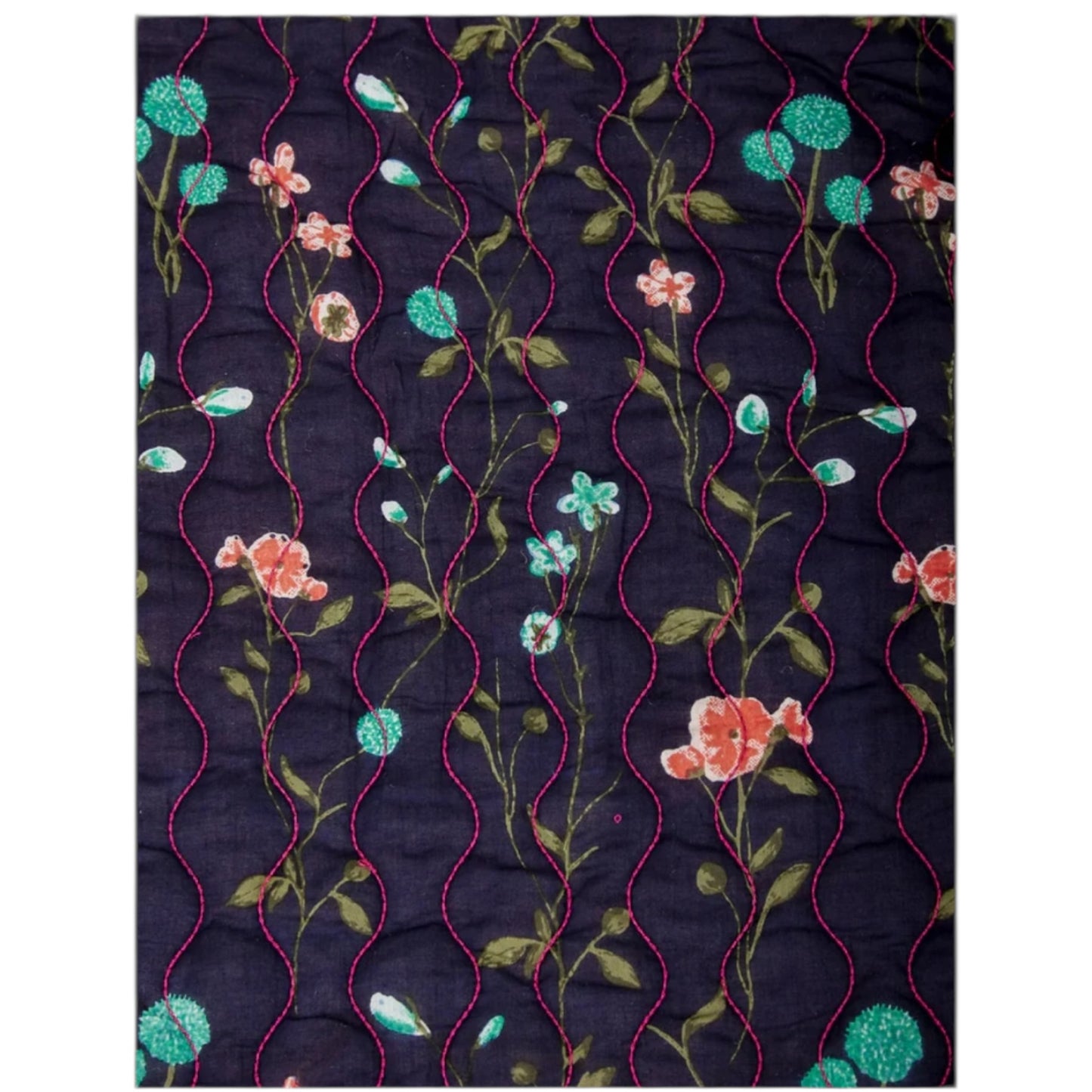 Mudflower Pink Cotton Quilted Jacket - 12