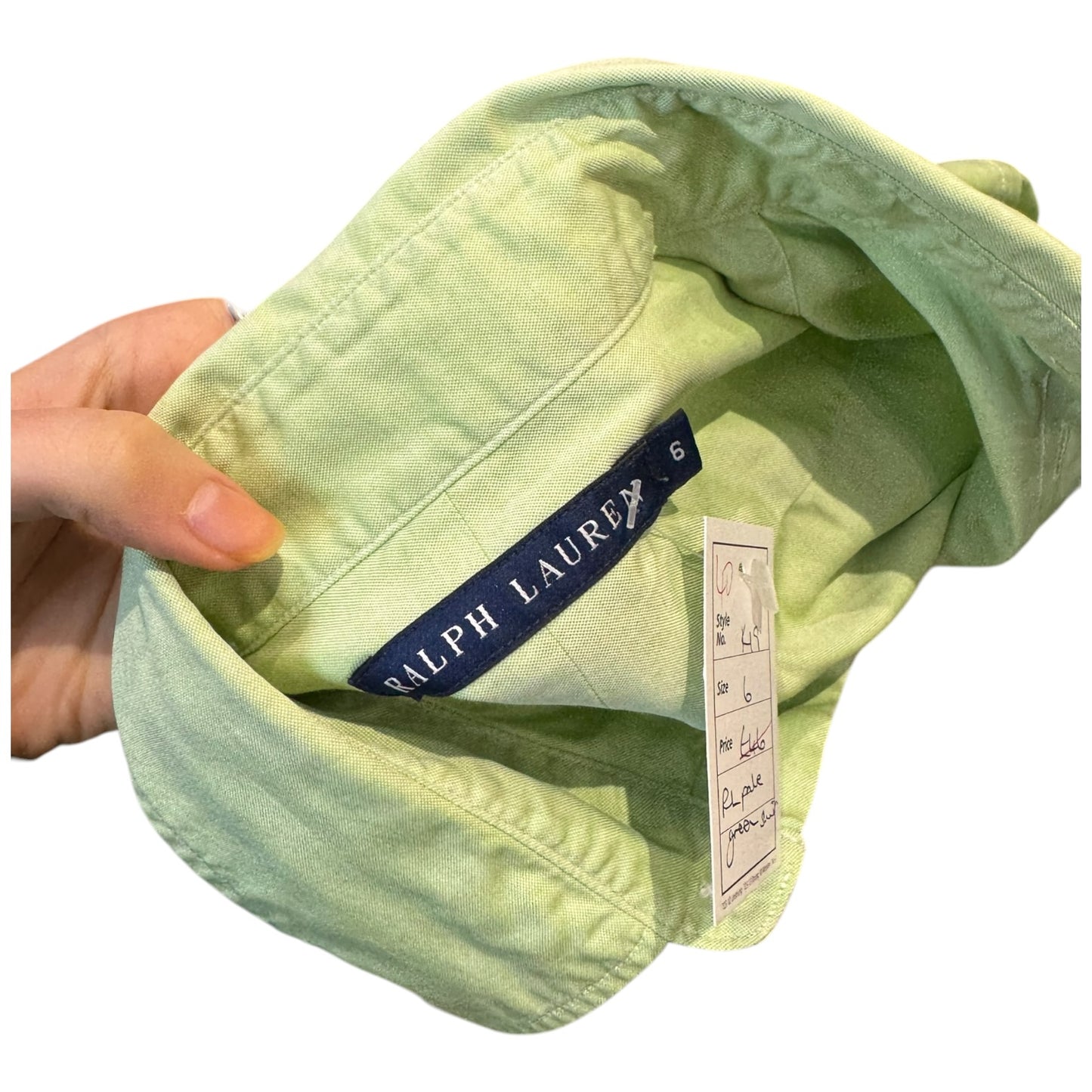 Ralph Lauren Green Shirt - 6/8