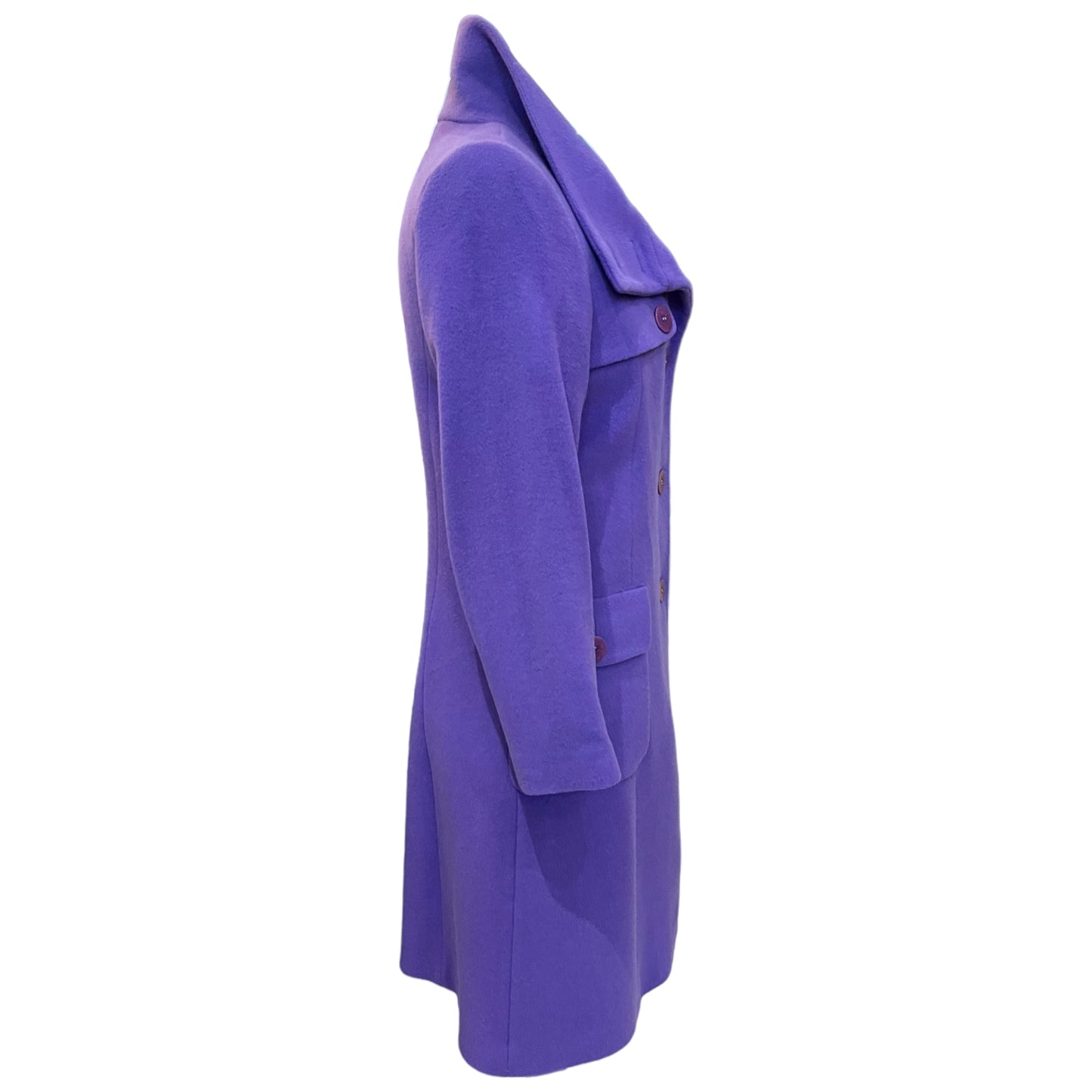 Paul Costelloe Purple Wool Coat