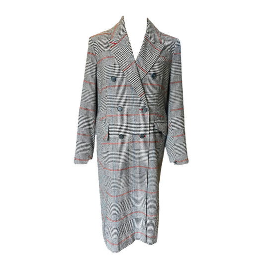 Palones Black, White and Red Check Coat