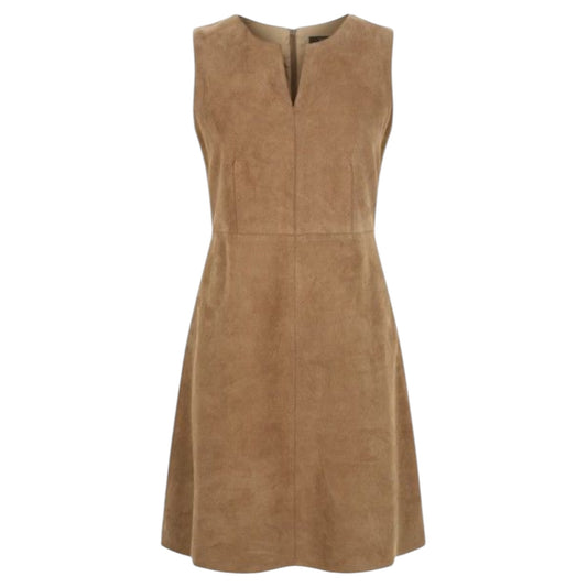 Weekend Max Mara Camel Suedette Dress - 12