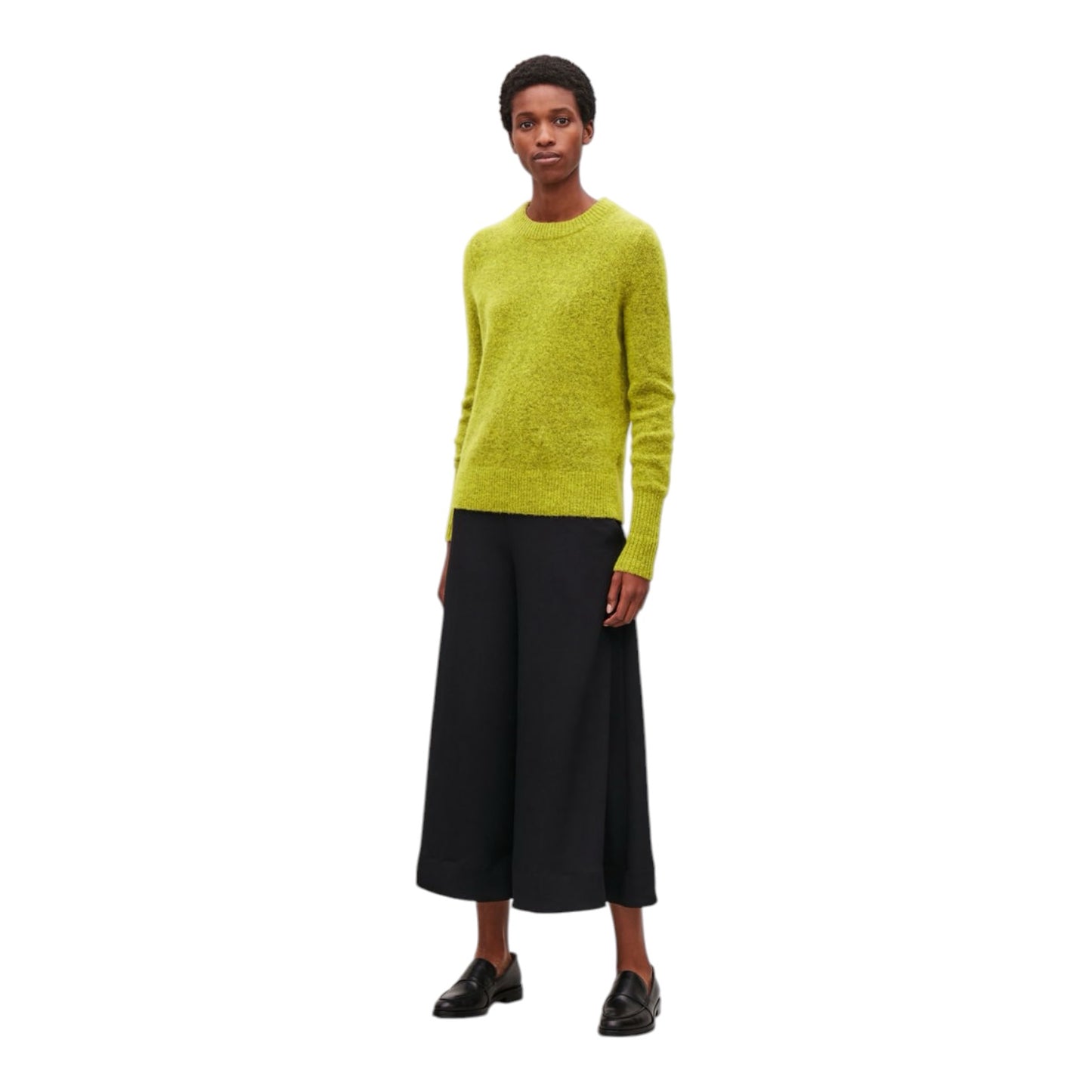 COS Lime Alpaca  and Wool Jumper - 8/10
