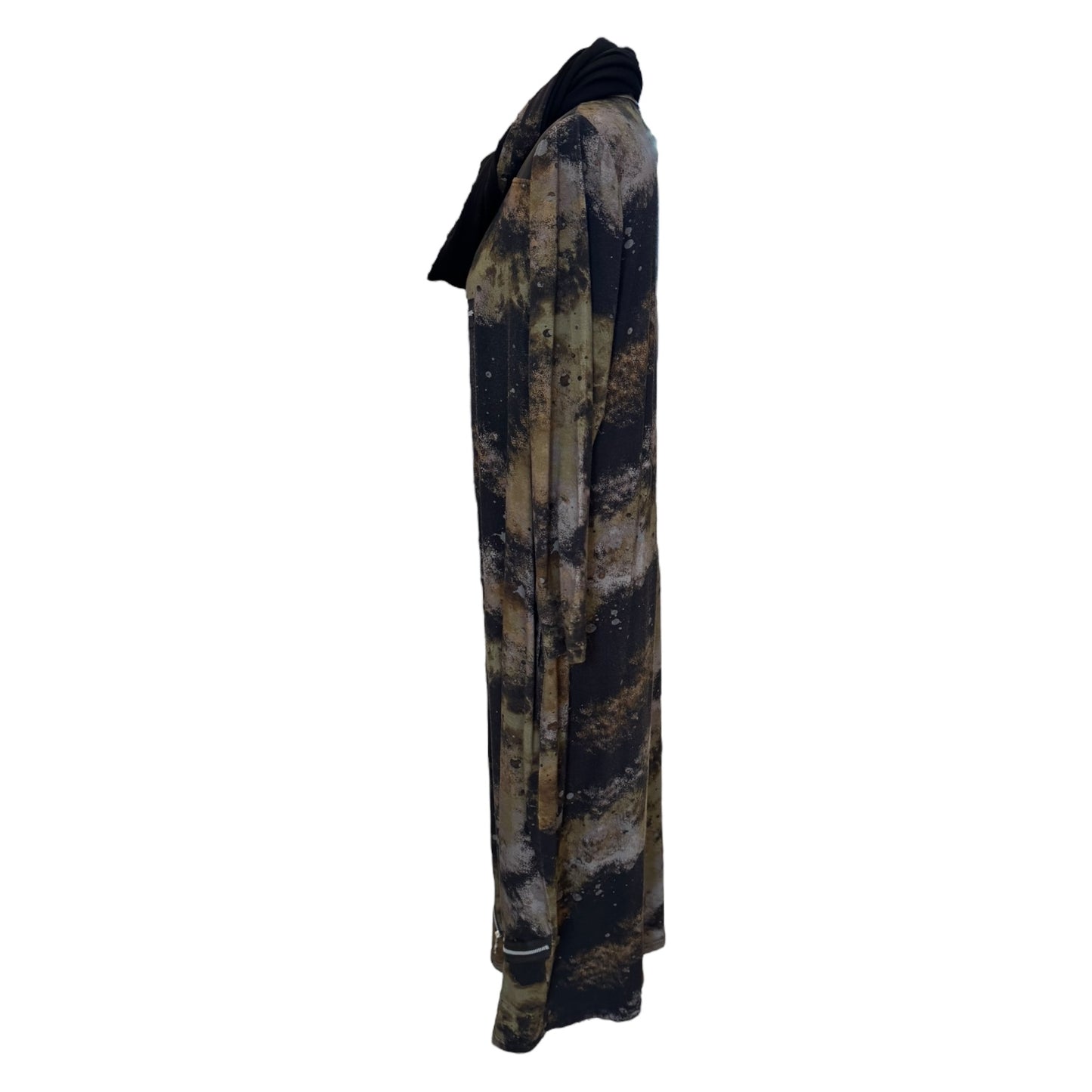 My Soul Khaki and Black Dress with Snood - 12