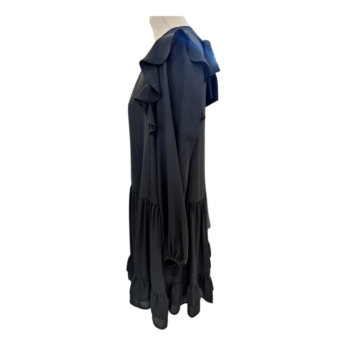 Claudie Pierlot Black Chiffon Dress - 10