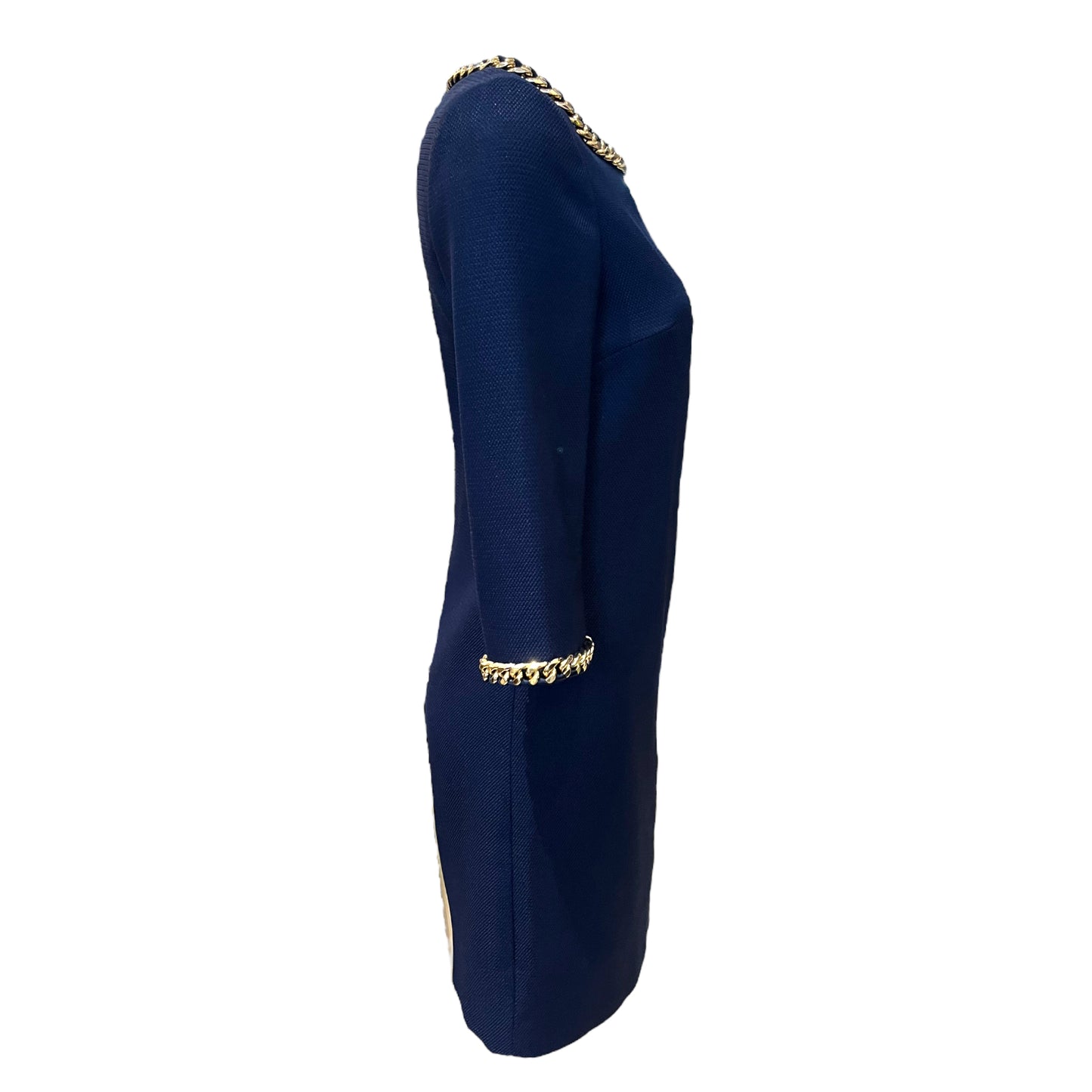 Ted Baker Navy Chain Detail Mini Dress