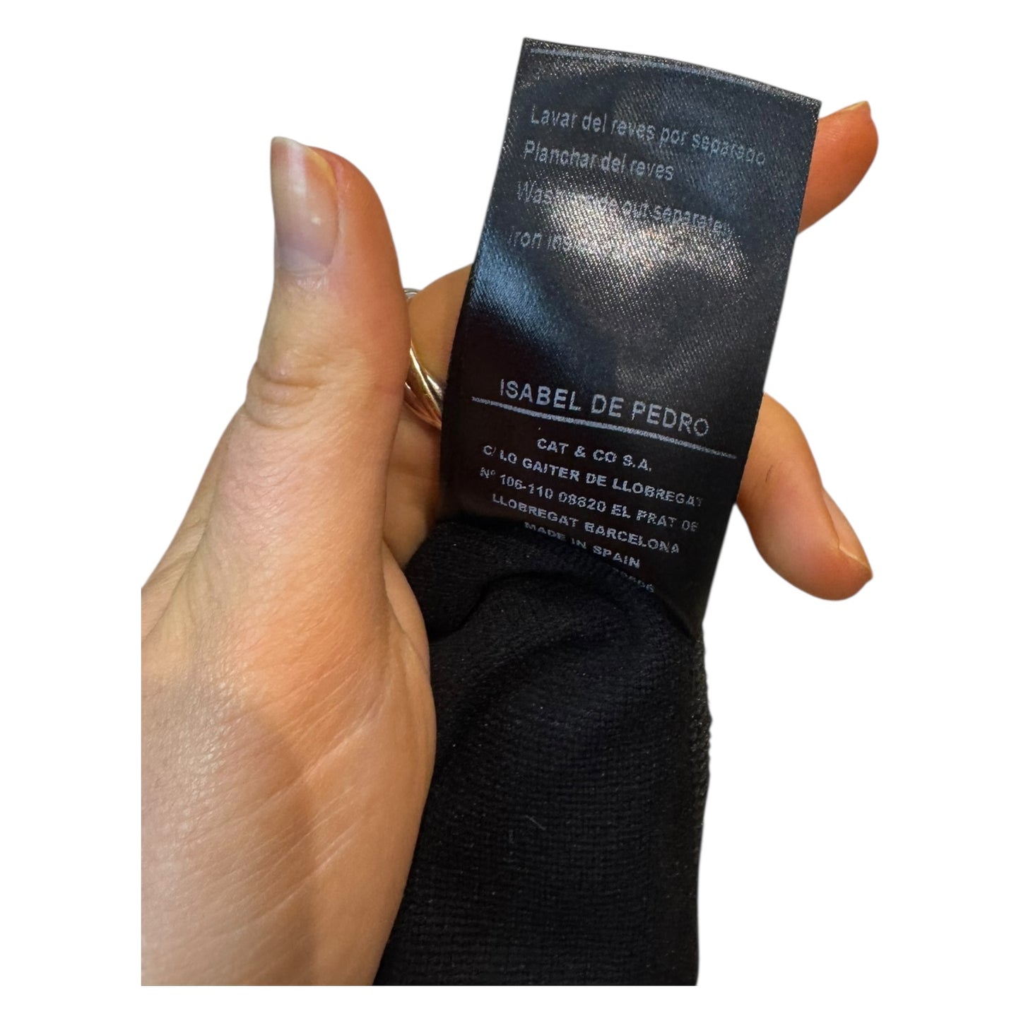 Isabel de Pedro Black and Grey Stripe Dress - 10/12