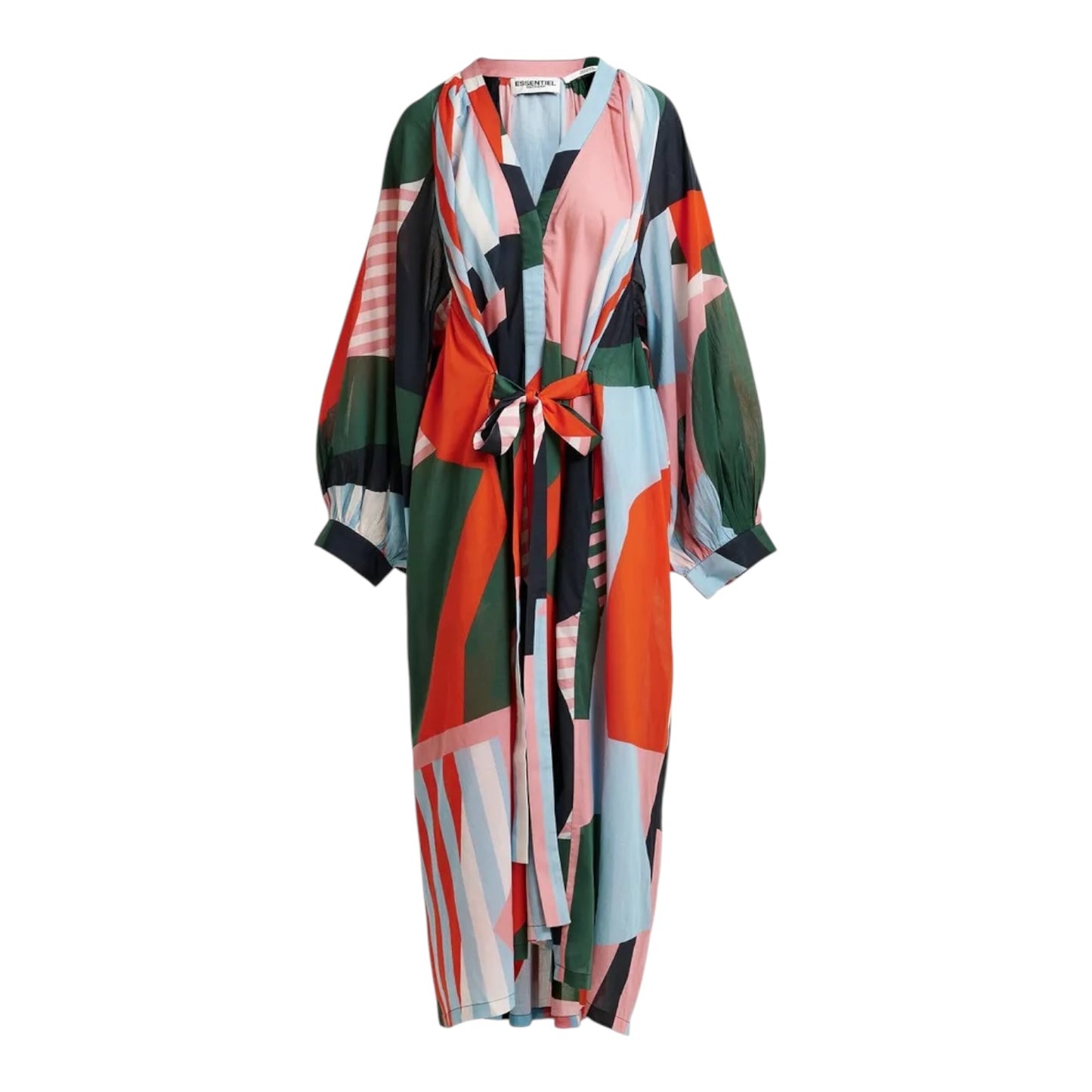 Essentiel Antwerp Abstract Cotton Maxi Dress - One Size