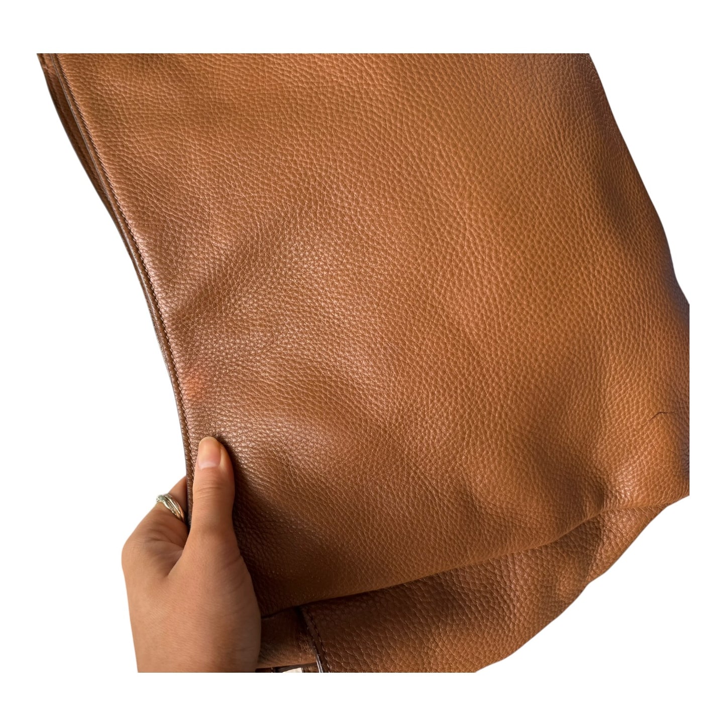 Prada Tan Vitello Daino Hobo Bag