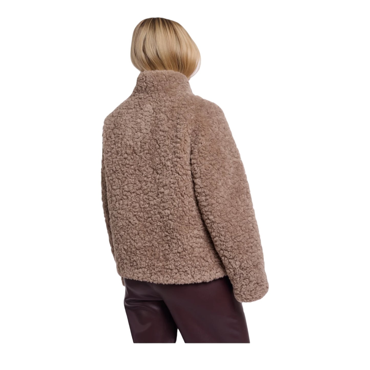 Rino & Pelle Kion Faux Fur Jacket in Mocha Latte - 10