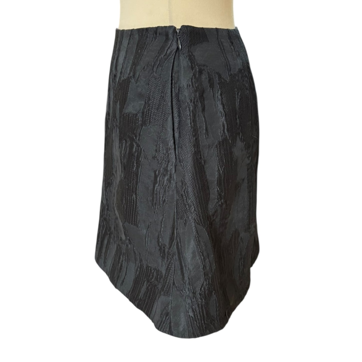 COS Short Black Jacquard Skirt - 8/10