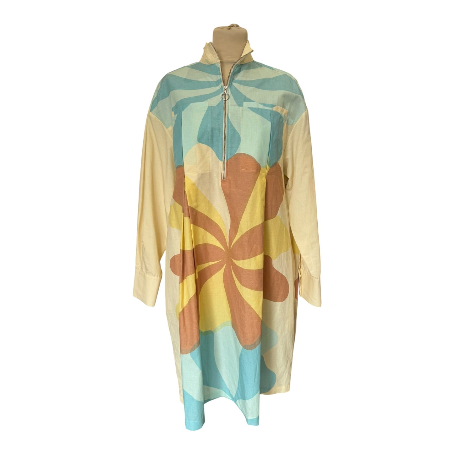 Marimekko Cotton Linen Print Dress - 12/14