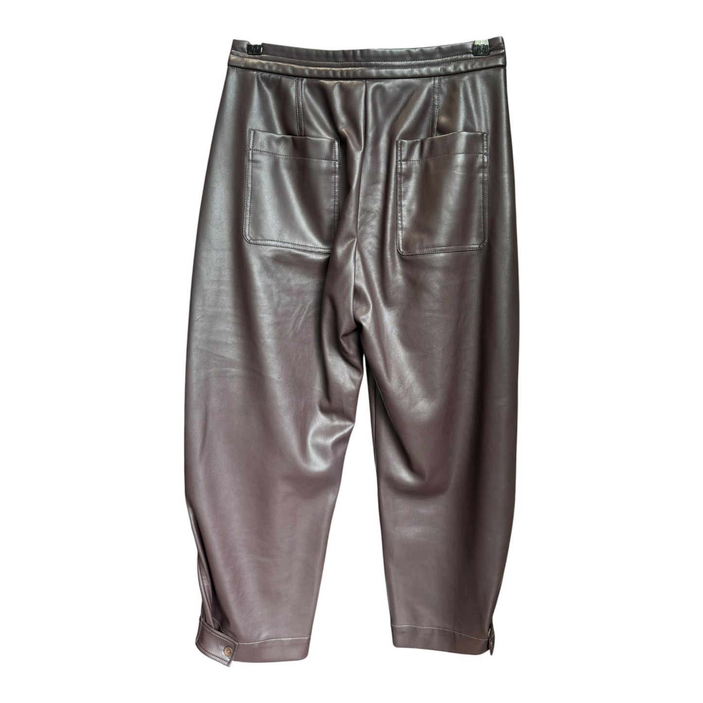 Adolfo Dominquez Maroon Pleather Two Piece - 10/12