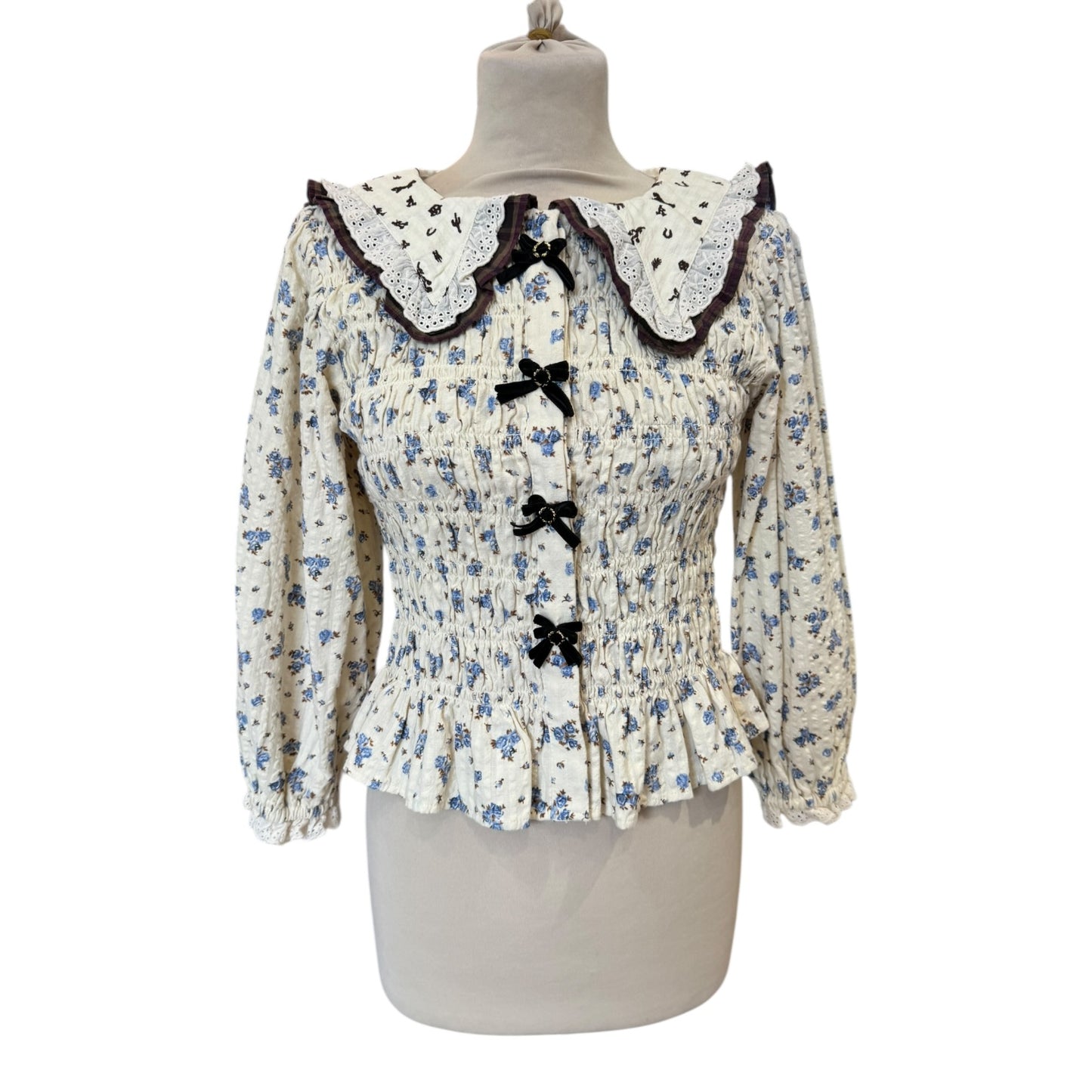 Kimchi Blue Collared Blouse - 12 - NEW