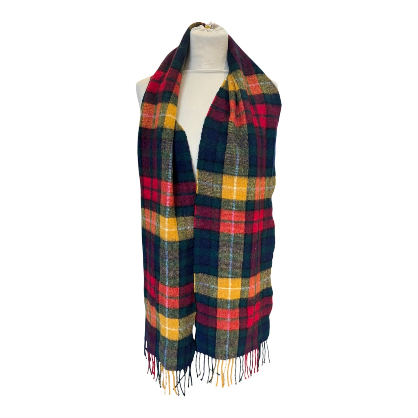 Barbour Tartan Wool and Cashmere Scarf