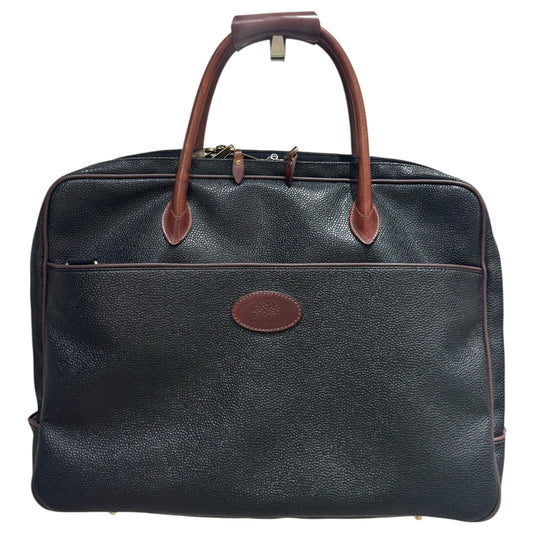 Mulberry Scotch Grain Black and Brown Brief Case